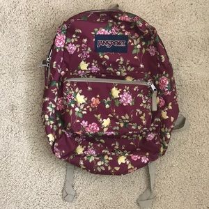 Floral Jansport Backpack/Bookbag